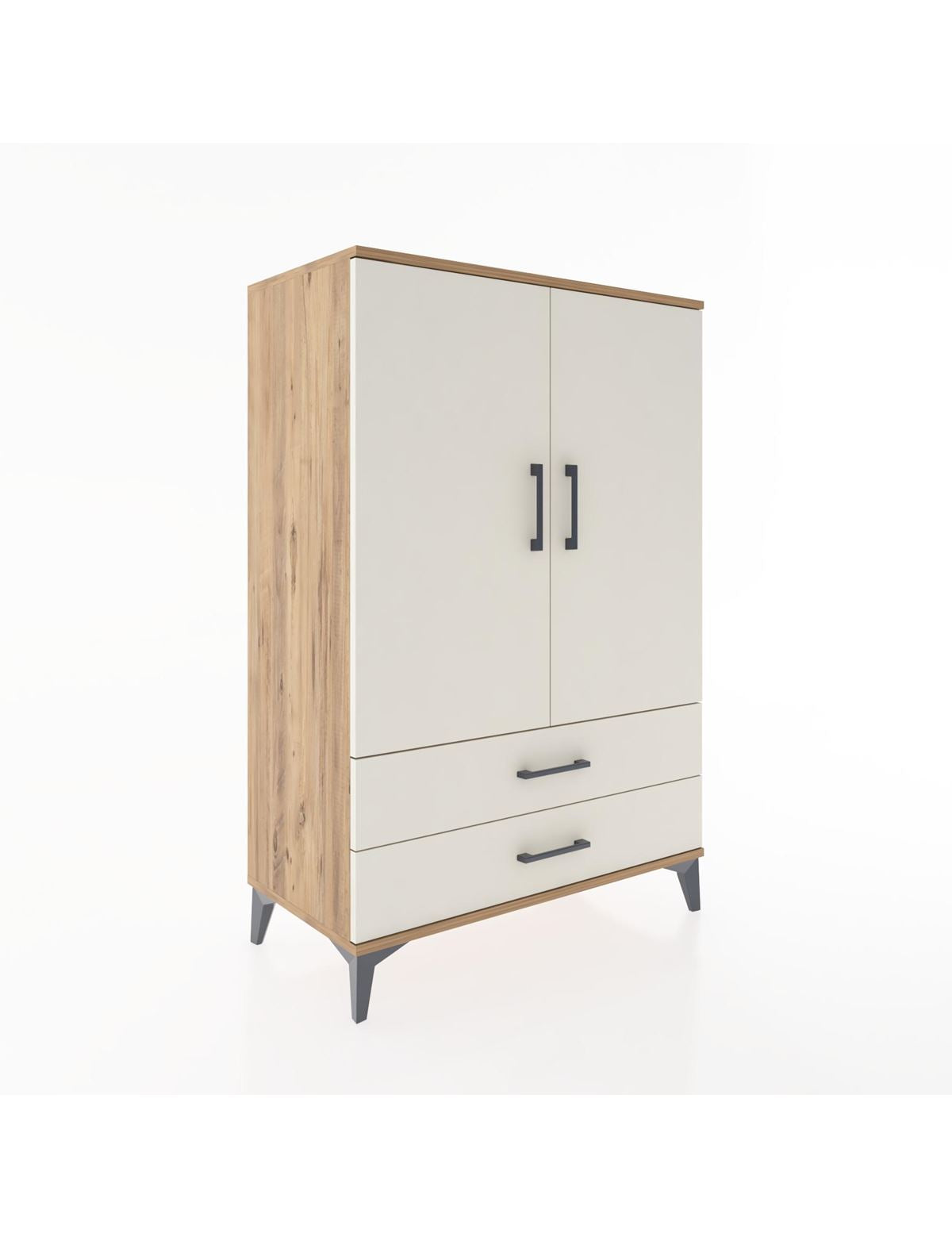 Hyperion Dolap 3 Raflı 2 Çekmeceli 2 Kapaklı 88x44x134 - S51M091V7B