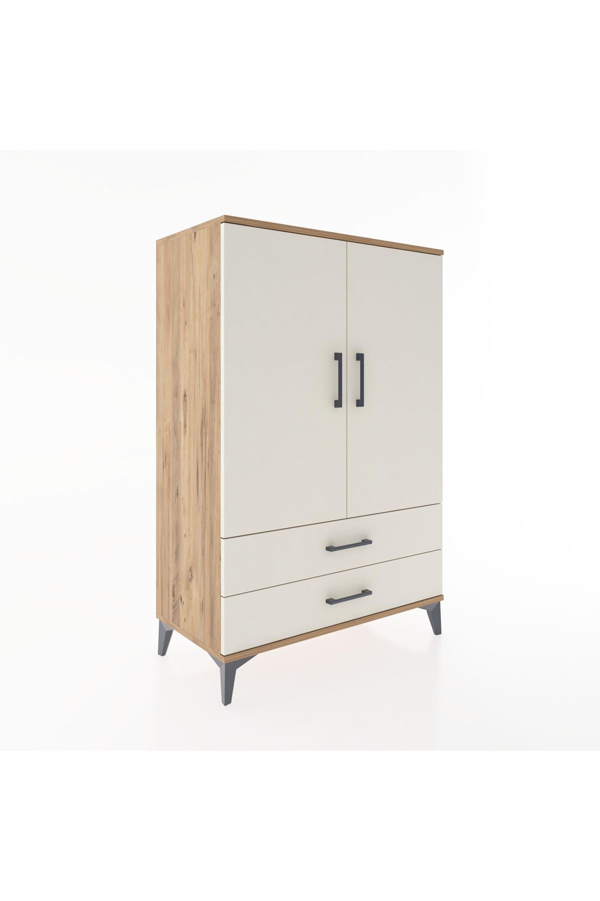 Hyperion Dolap 3 Raflı 2 Çekmeceli 2 Kapaklı 88x44x134 - S51M091V7B