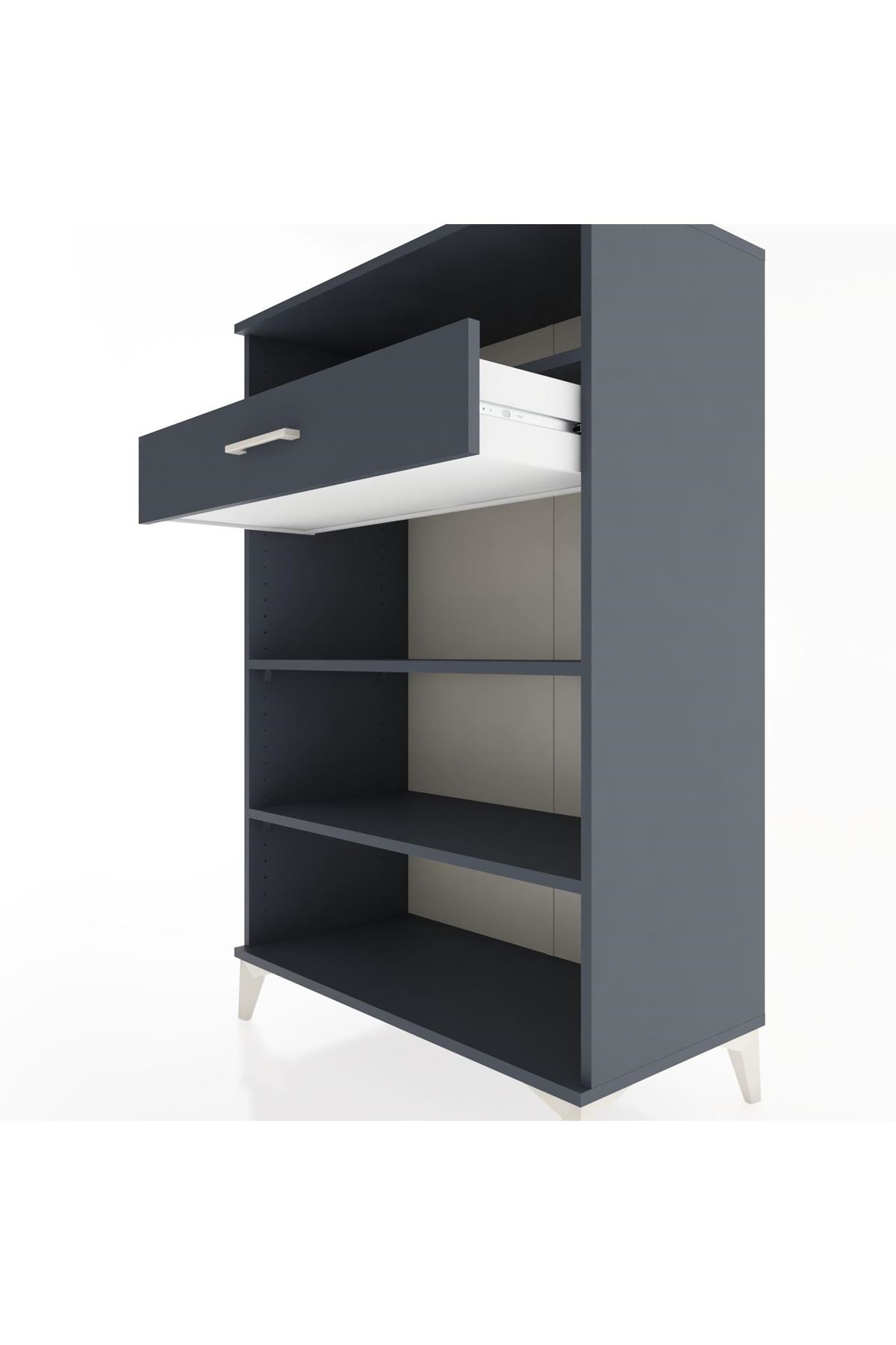 Hyperion Dolap 3 Raflı Tek Çekmeceli 88x44x134 - S51M056V5B