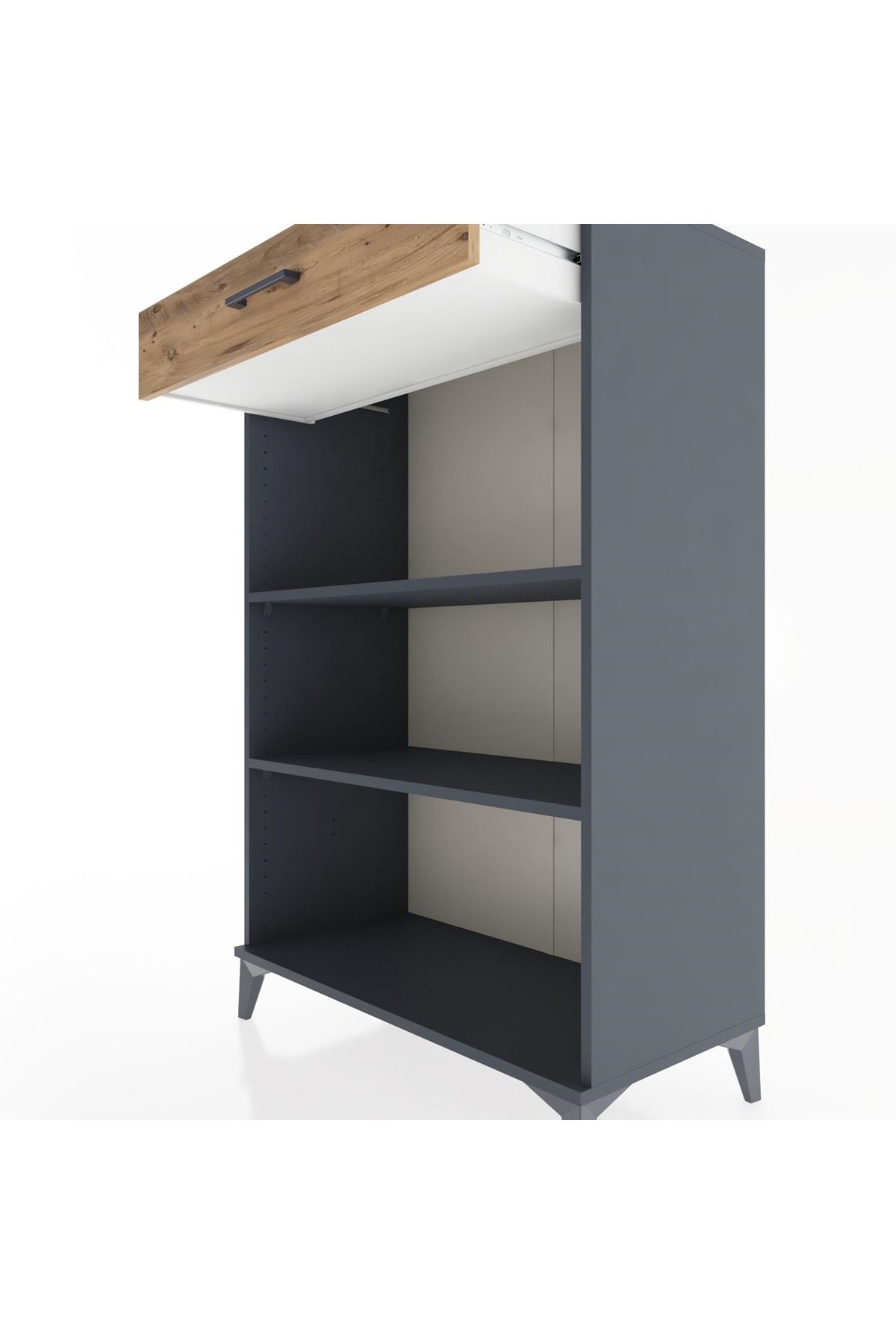 Hyperion Dolap 2 Raflı Tek Çekmeceli 88x44x134 - S51M057V6B