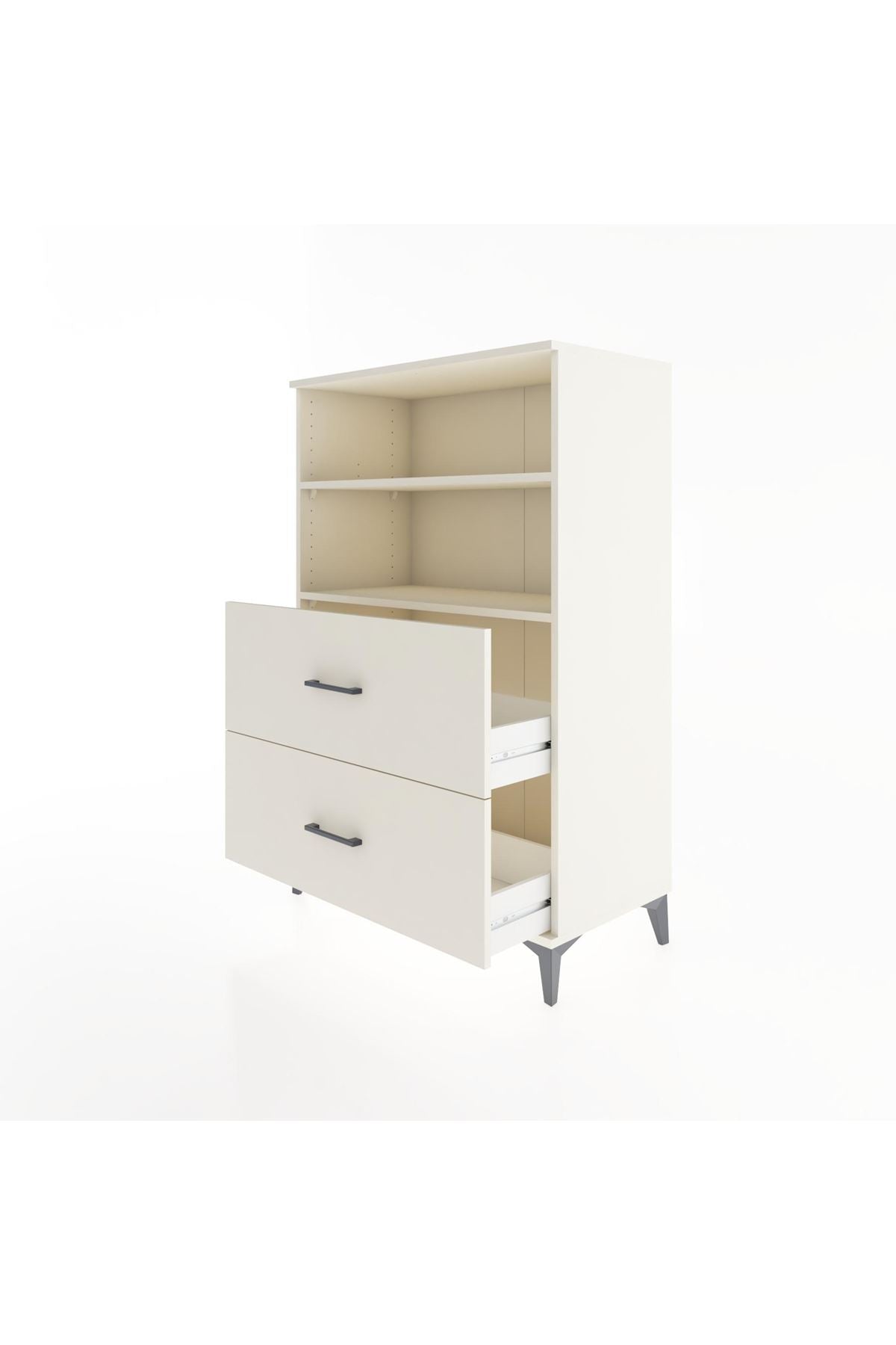 Hyperion Dolap 2 Raflı 2 Çekmeceli 88x44x134 - S51M058V1B