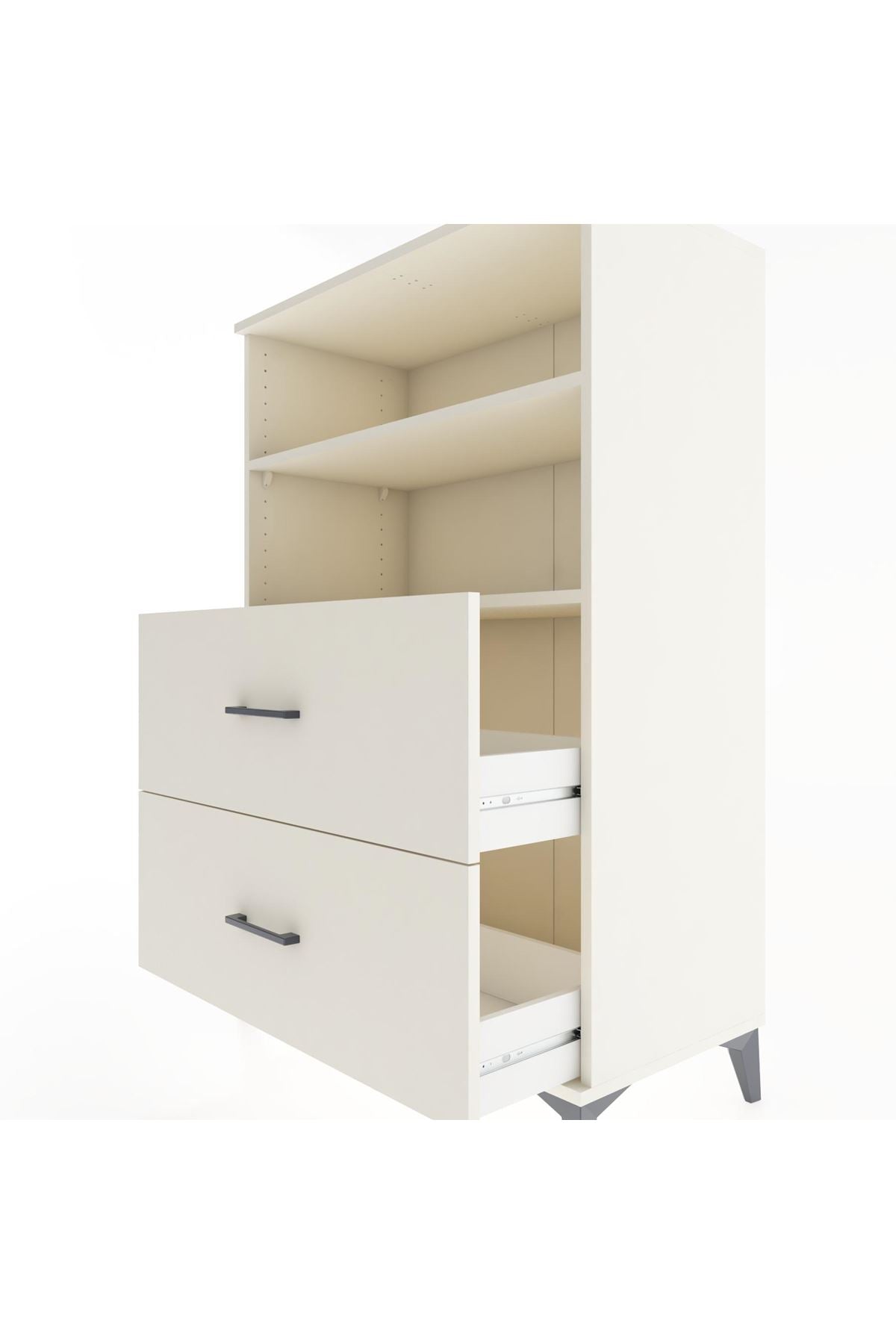 Hyperion Dolap 2 Raflı 2 Çekmeceli 88x44x134 - S51M058V1B