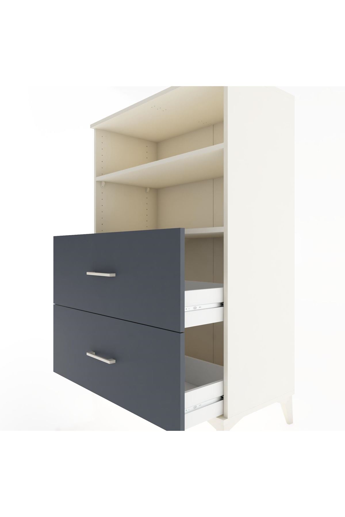 Hyperion Dolap 2 Raflı 2 Çekmeceli 88x44x134 - S51M058V2B