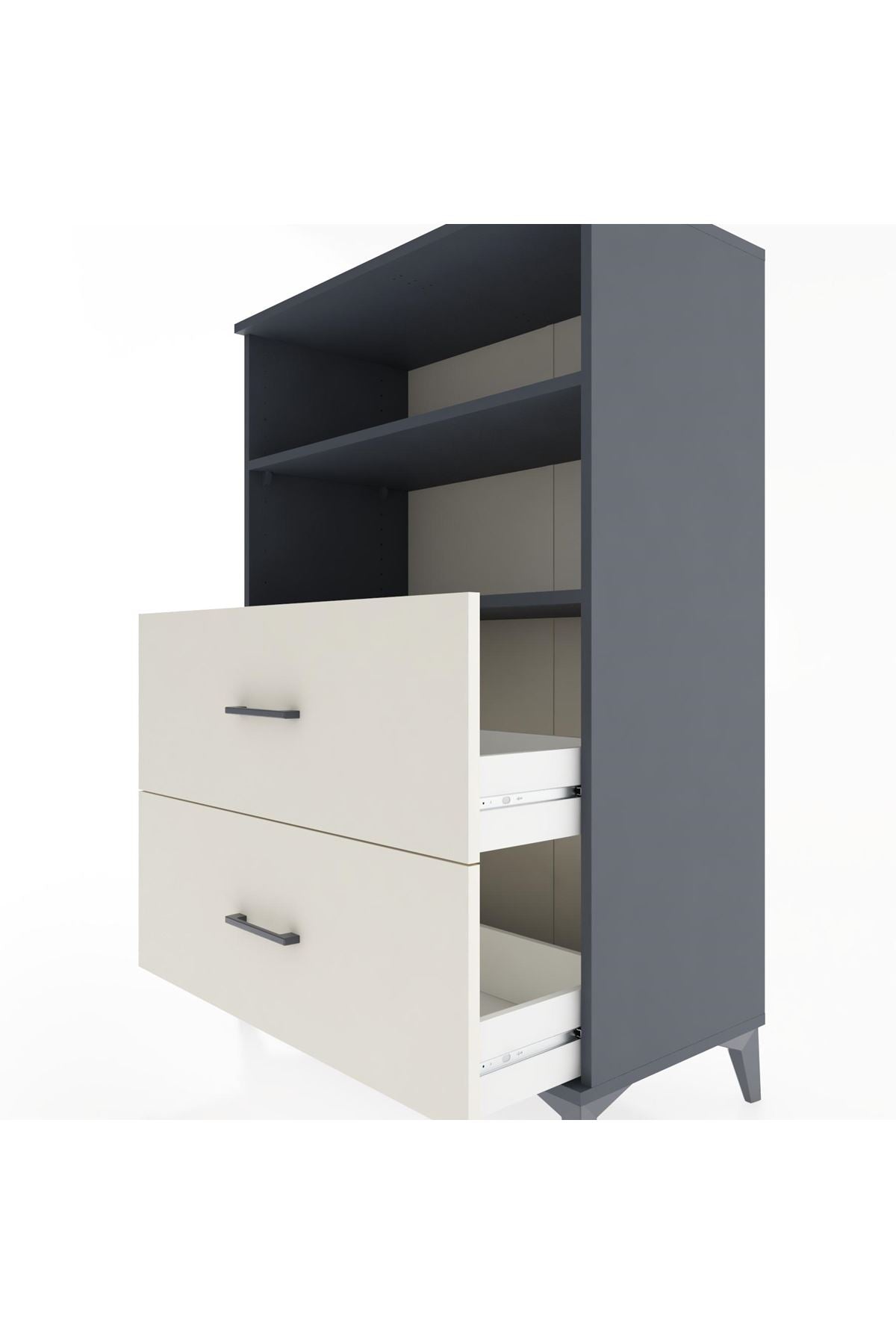 Hyperion Dolap 2 Raflı 2 Çekmeceli 88x44x134 - S51M058V4B