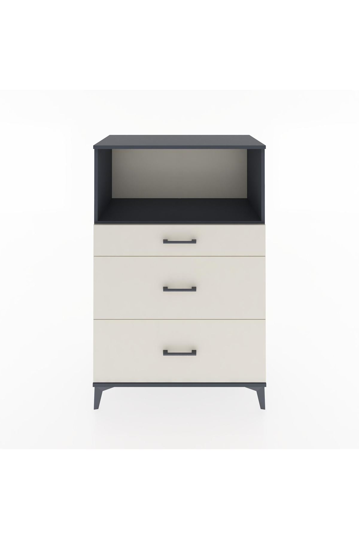 Hyperion Dolap Tek Raflı 3 Çekmeceli 88x44x134 - S51M059V4B