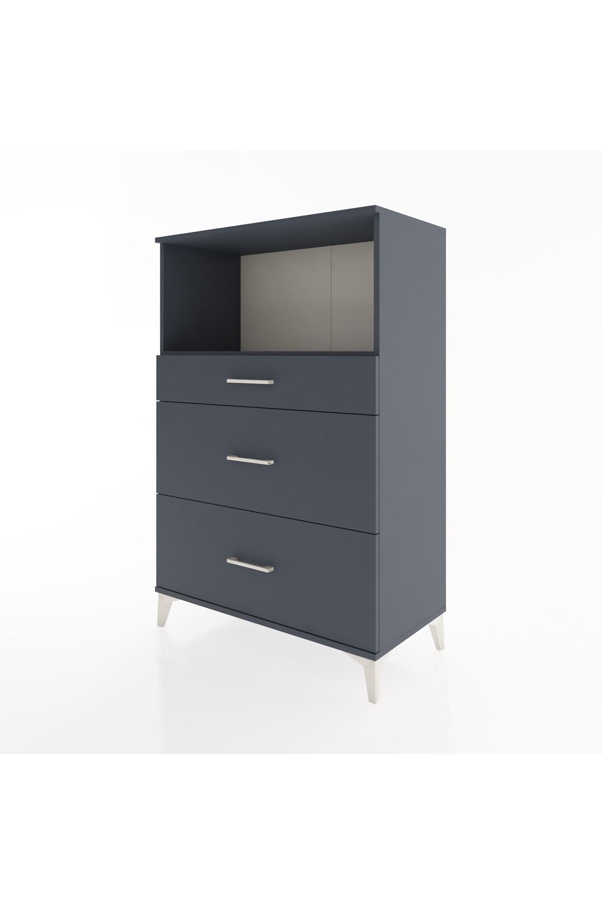 Hyperion Dolap Tek Raflı 3 Çekmeceli 88x44x134 - S51M059V5B