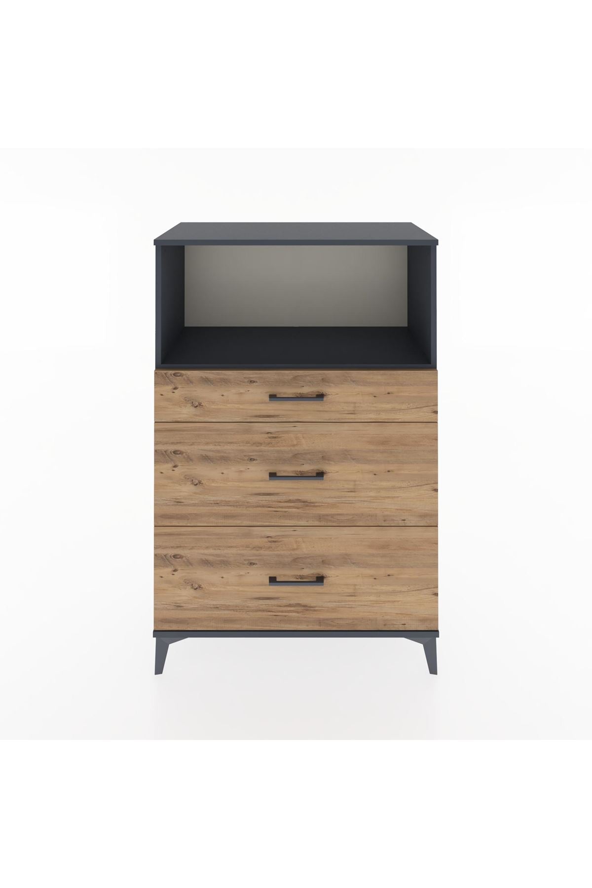 Hyperion Dolap Tek Raflı 3 Çekmeceli 88x44x134 - S51M059V6B