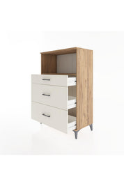 Hyperion Dolap Tek Raflı 3 Çekmeceli 88x44x134 - S51M059V7B