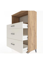 Hyperion Dolap Tek Raflı 3 Çekmeceli 88x44x134 - S51M059V7B
