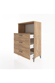 Hyperion Dolap Tek Raflı 3 Çekmeceli 88x44x134 - S51M059V9B