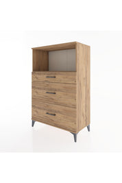 Hyperion Dolap Tek Raflı 3 Çekmeceli 88x44x134 - S51M059V9B