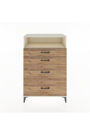 Hyperion Dolap Tek Raflı 4 Çekmeceli 88x44x134 - S51M060V3B