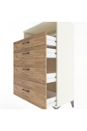 Hyperion Dolap Tek Raflı 4 Çekmeceli 88x44x134 - S51M060V3B