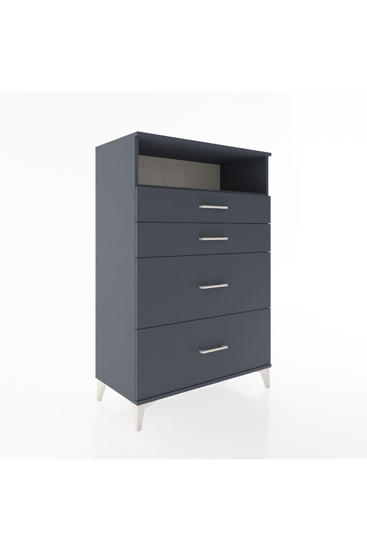 Hyperion Dolap Tek Raflı 4 Çekmeceli 88x44x134 - S51M060V5B