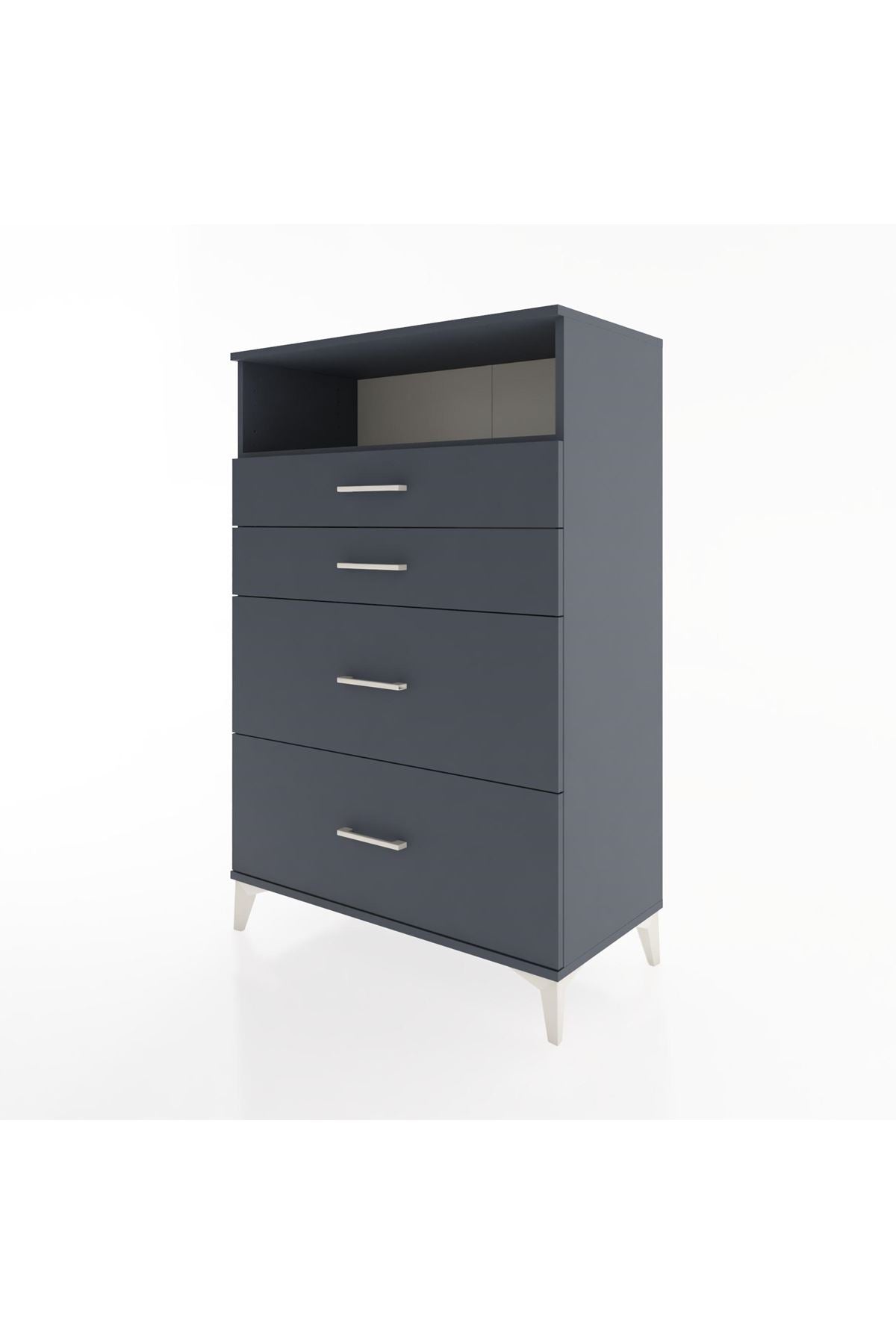 Hyperion Dolap Tek Raflı 4 Çekmeceli 88x44x134 - S51M060V5B