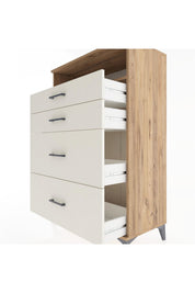 Hyperion Dolap Tek Raflı 4 Çekmeceli 88x44x134 - S51M060V7B