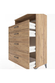 Hyperion Dolap Tek Raflı 4 Çekmeceli 88x44x134 - S51M060V9B