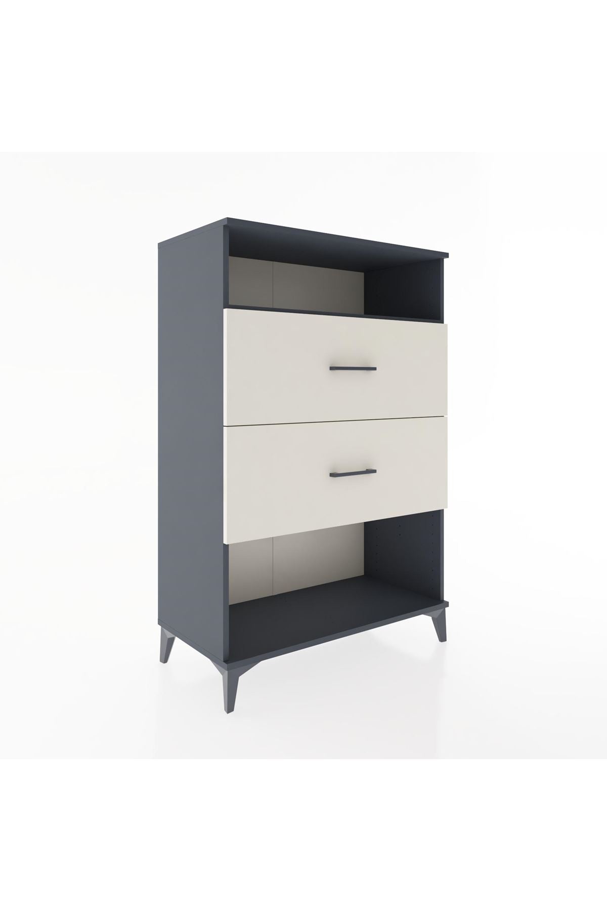 Hyperion Dolap Tek Raflı 2 Çekmeceli 88x44x134 - S51M061V4B