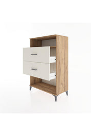 Hyperion Dolap Tek Raflı 2 Çekmeceli 88x44x134 - S51M061V7B