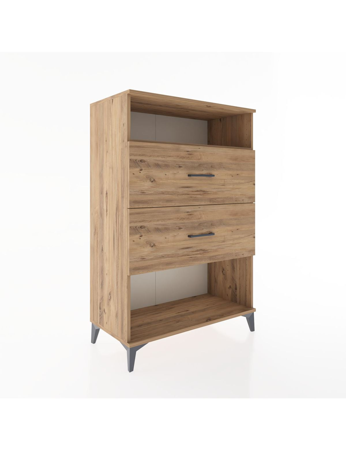 Hyperion Dolap Tek Raflı 2 Çekmeceli 88x44x134 - S51M061V9B