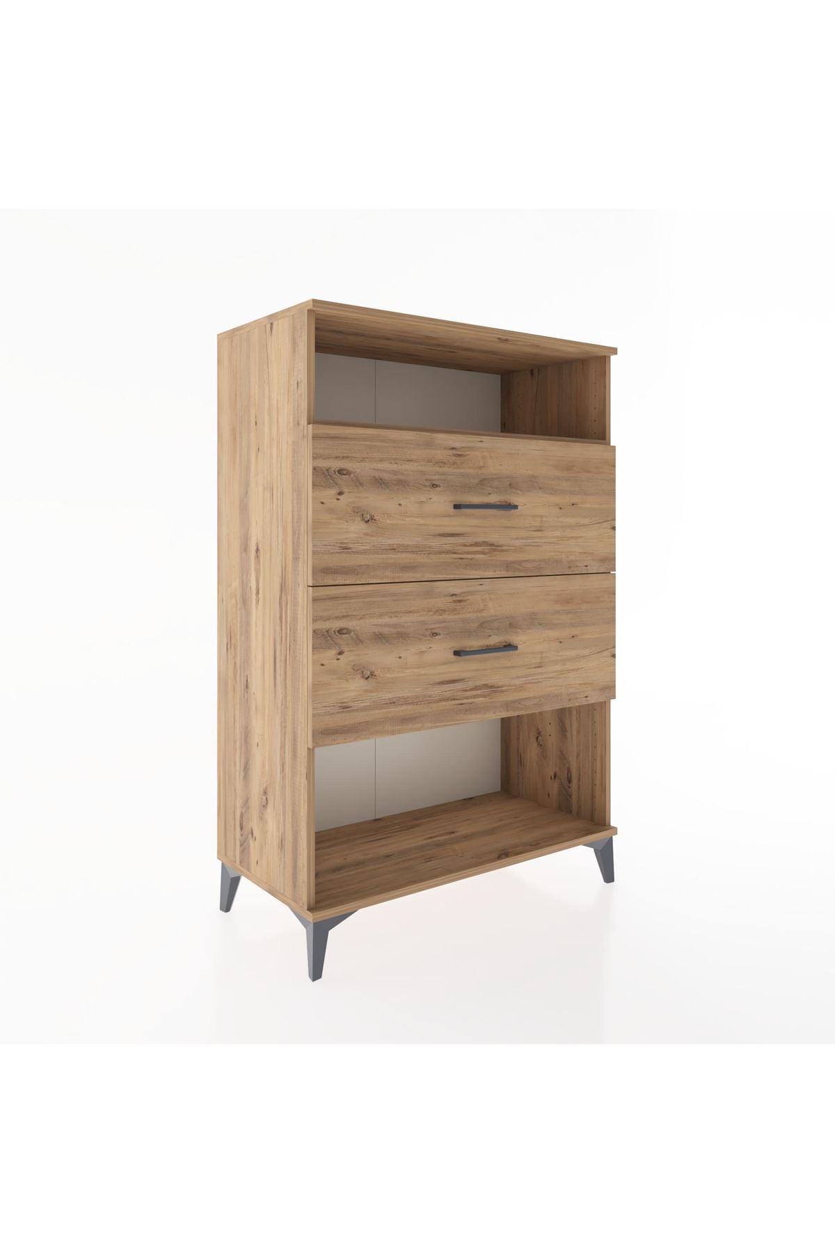 Hyperion Dolap Tek Raflı 2 Çekmeceli 88x44x134 - S51M061V9B