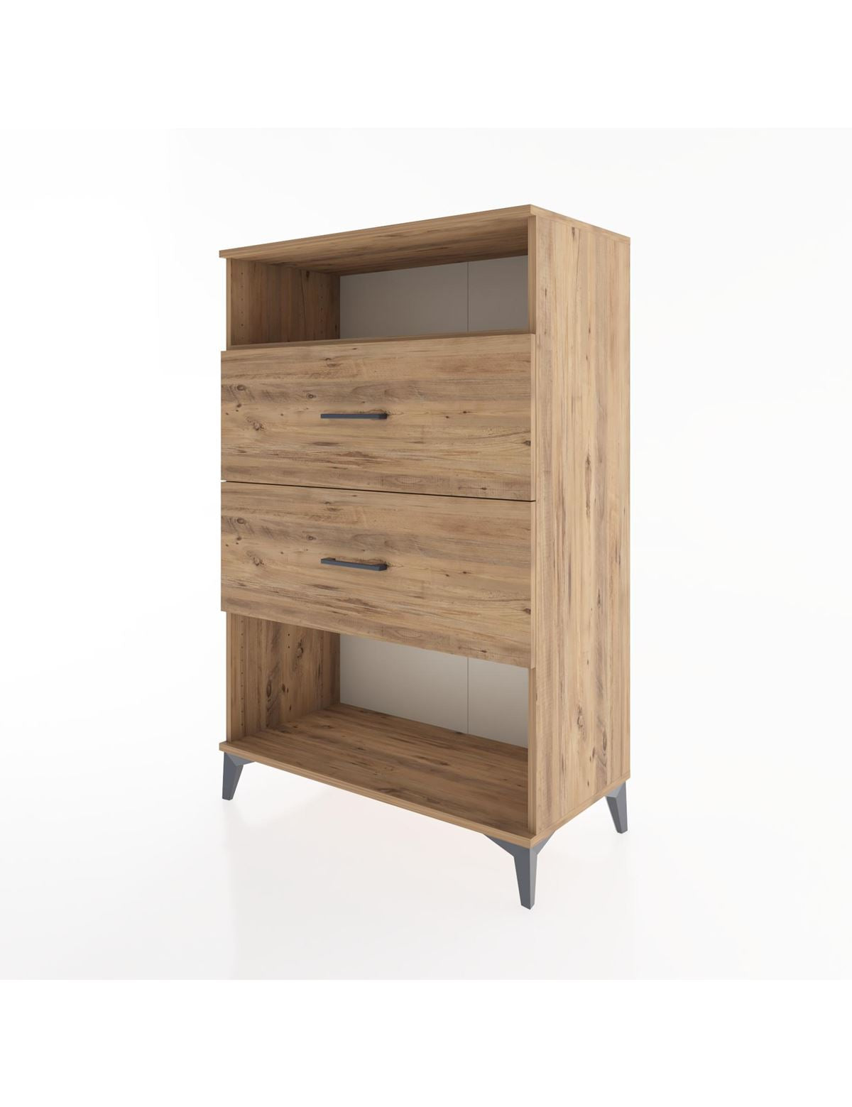 Hyperion Dolap Tek Raflı 2 Çekmeceli 88x44x134 - S51M061V9B