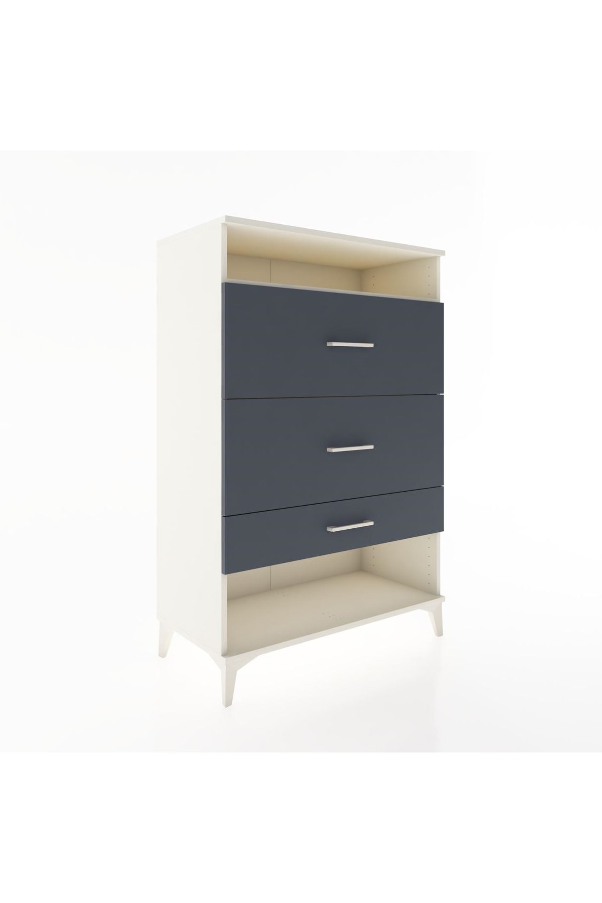 Hyperion Dolap Tek Raflı 3 Çekmeceli 88x44x134 - S51M063V2B