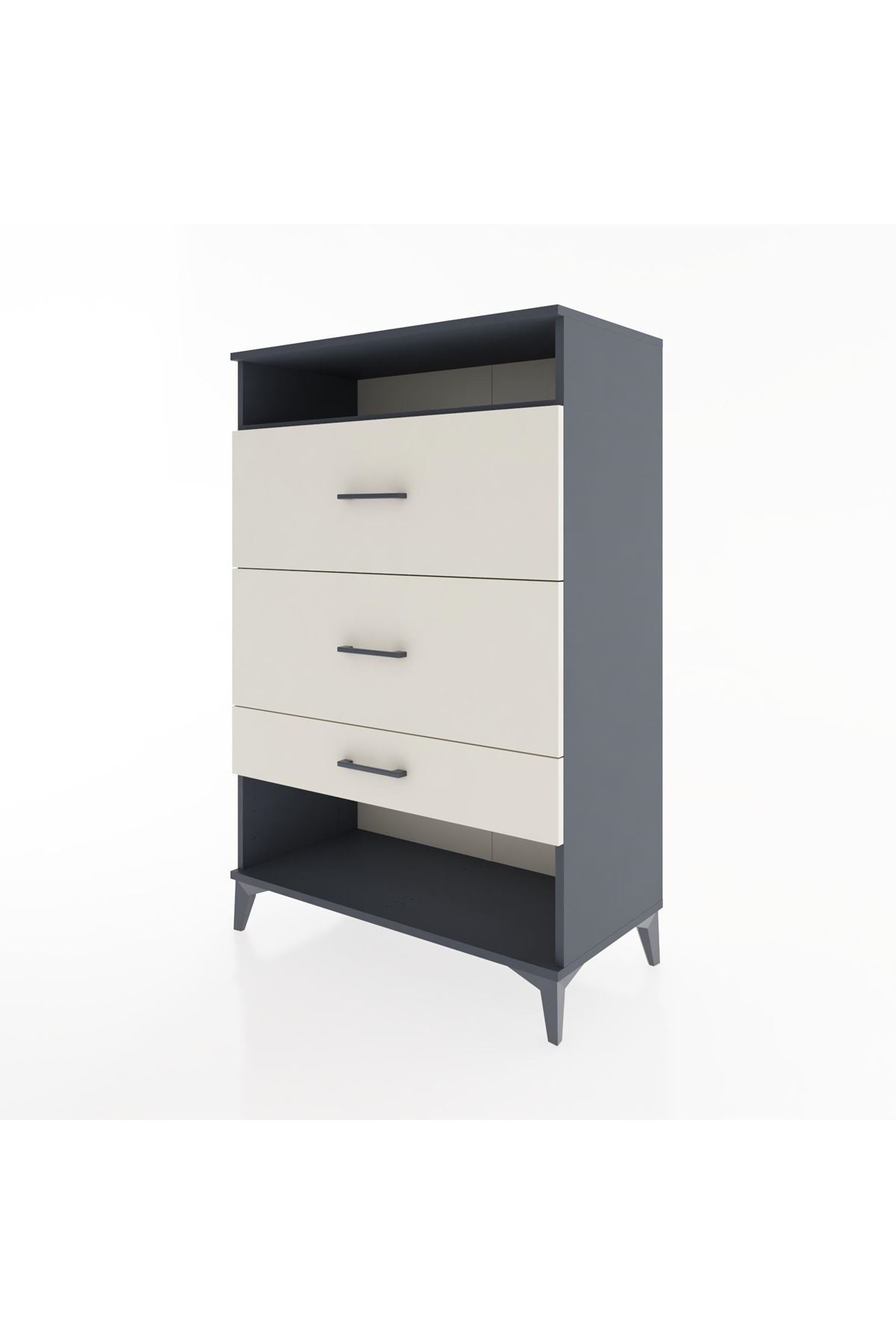 Hyperion Dolap Tek Raflı 3 Çekmeceli 88x44x134 - S51M063V4B