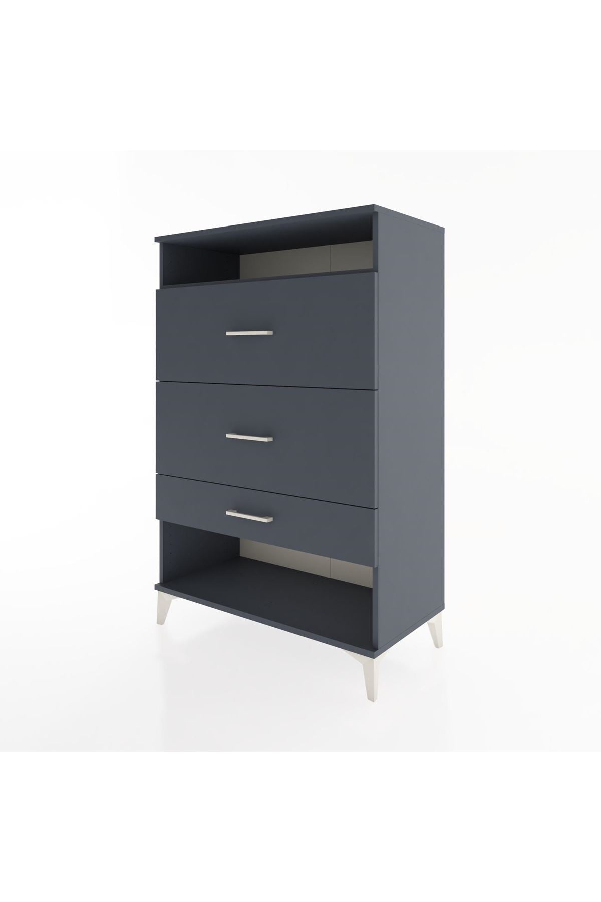 Hyperion Dolap Tek Raflı 3 Çekmeceli 88x44x134 - S51M063V5B