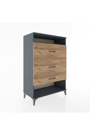 Hyperion Dolap Tek Raflı 3 Çekmeceli 88x44x134 - S51M063V6B