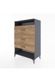 Hyperion Dolap Tek Raflı 3 Çekmeceli 88x44x134 - S51M063V6B
