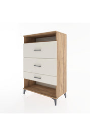 Hyperion Dolap Tek Raflı 3 Çekmeceli 88x44x134 - S51M063V7B