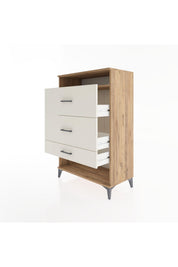 Hyperion Dolap Tek Raflı 3 Çekmeceli 88x44x134 - S51M063V7B