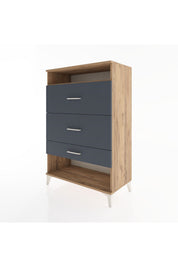 Hyperion Dolap Tek Raflı 3 Çekmeceli 88x44x134 - S51M063V8B