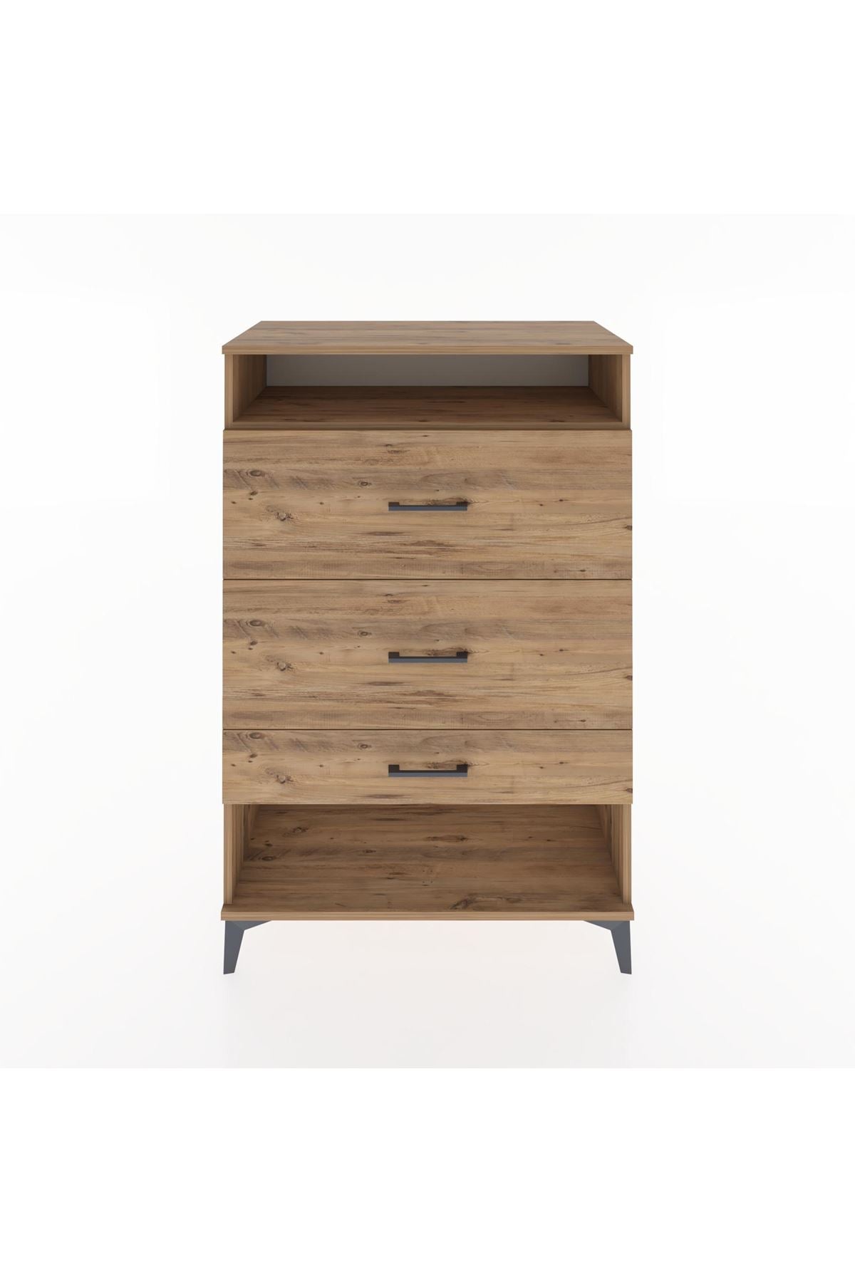 Hyperion Dolap Tek Raflı 3 Çekmeceli 88x44x134 - S51M063V9B
