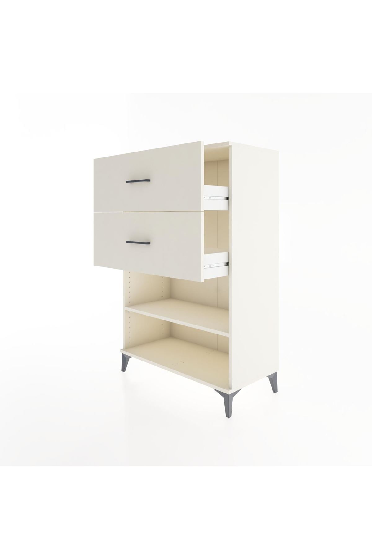 Hyperion Dolap Tek Raflı 2 Çekmeceli 88x44x134 - S51M064V1B