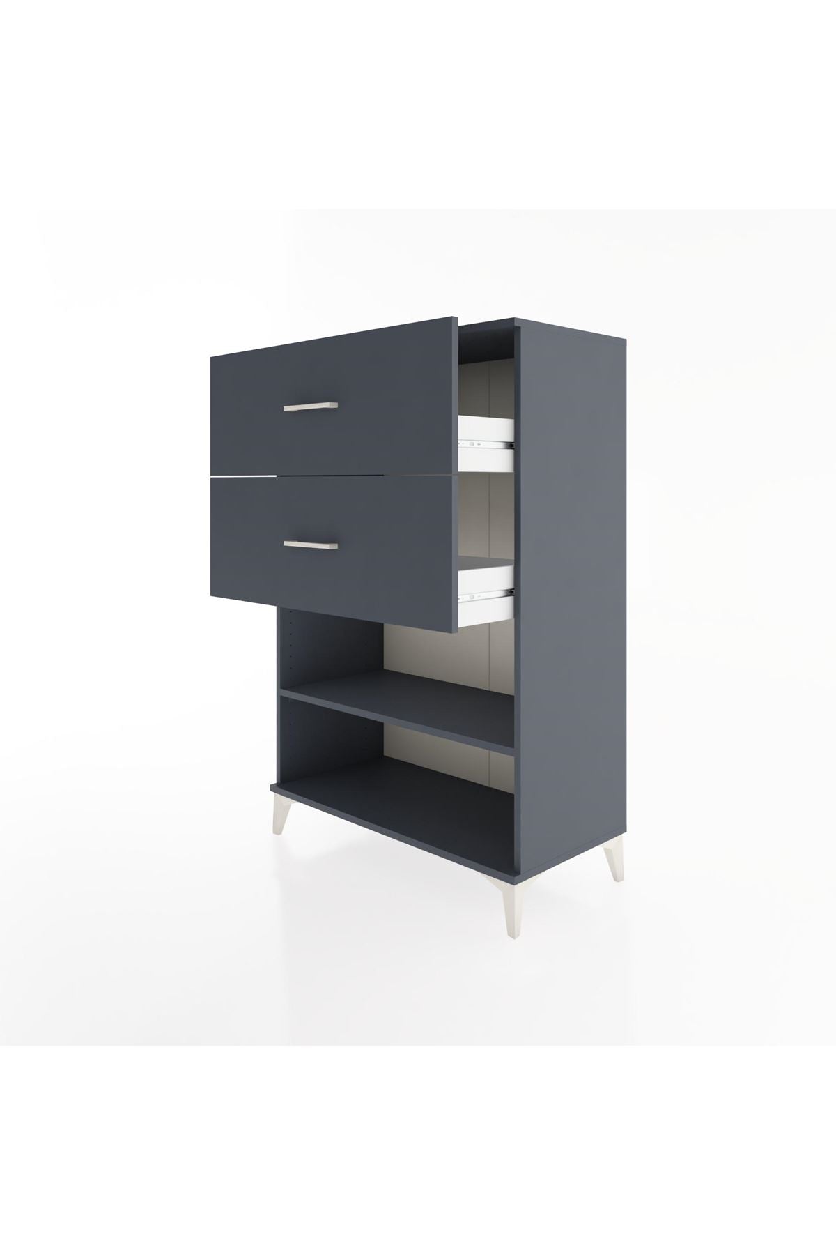 Hyperion Dolap Tek Raflı 2 Çekmeceli 88x44x134 - S51M064V5B