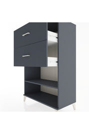 Hyperion Dolap Tek Raflı 2 Çekmeceli 88x44x134 - S51M064V5B