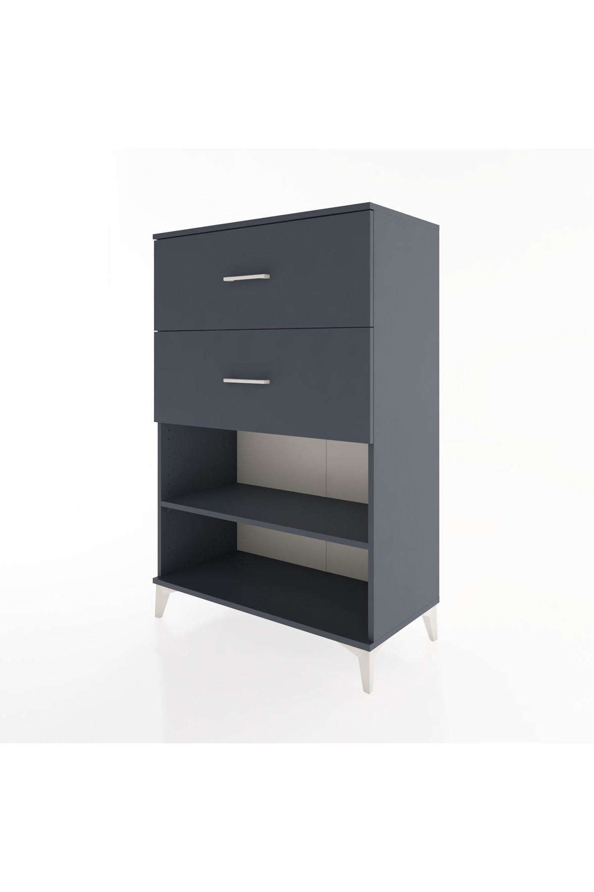 Hyperion Dolap Tek Raflı 2 Çekmeceli 88x44x134 - S51M064V5B