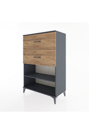 Hyperion Dolap Tek Raflı 2 Çekmeceli 88x44x134 - S51M064V6B