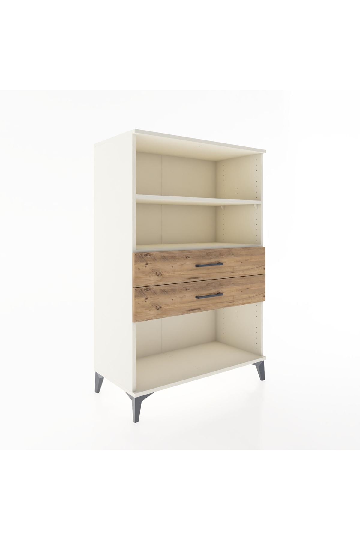Hyperion Dolap 2 Raflı 2 Çekmeceli 88x44x134 - S51M068V3B