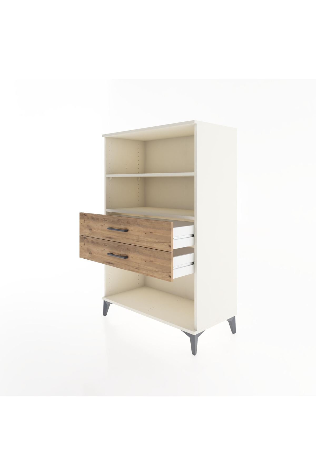 Hyperion Dolap 2 Raflı 2 Çekmeceli 88x44x134 - S51M068V3B