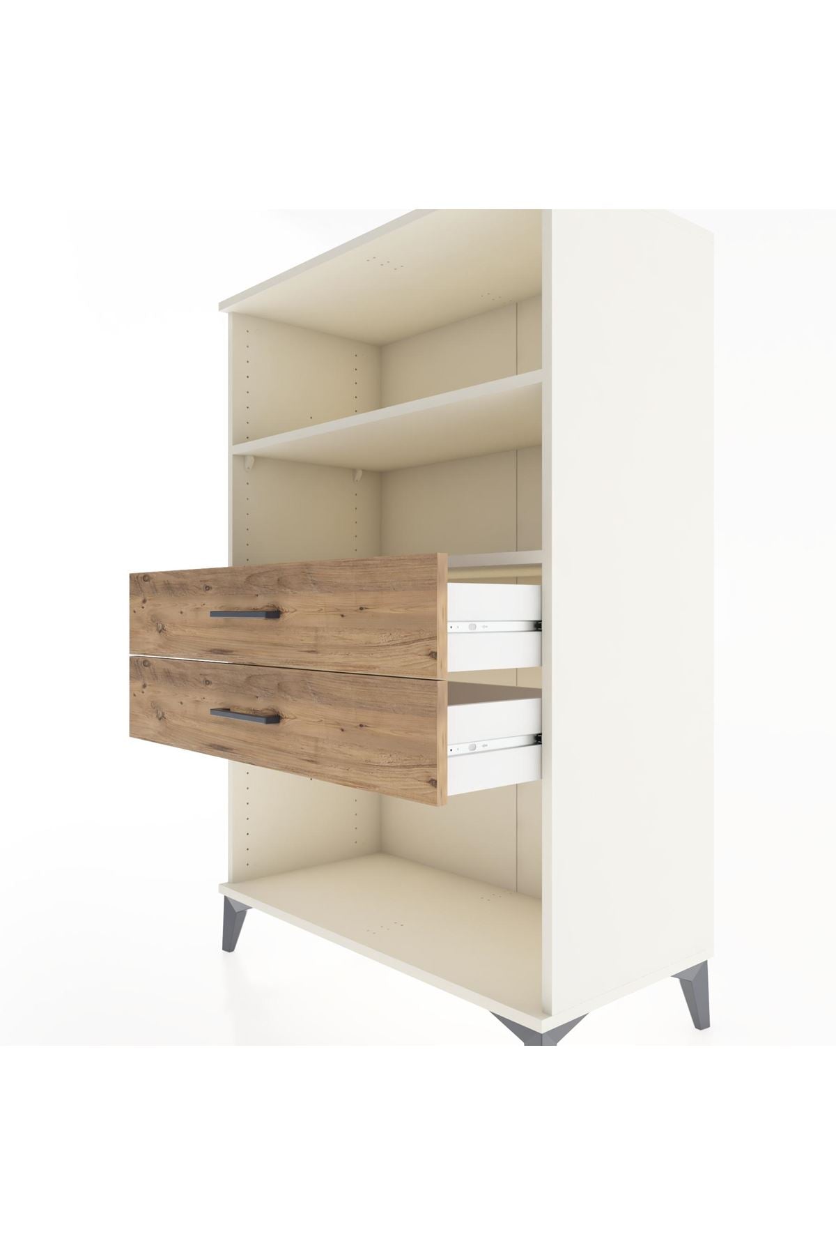 Hyperion Dolap 2 Raflı 2 Çekmeceli 88x44x134 - S51M068V3B