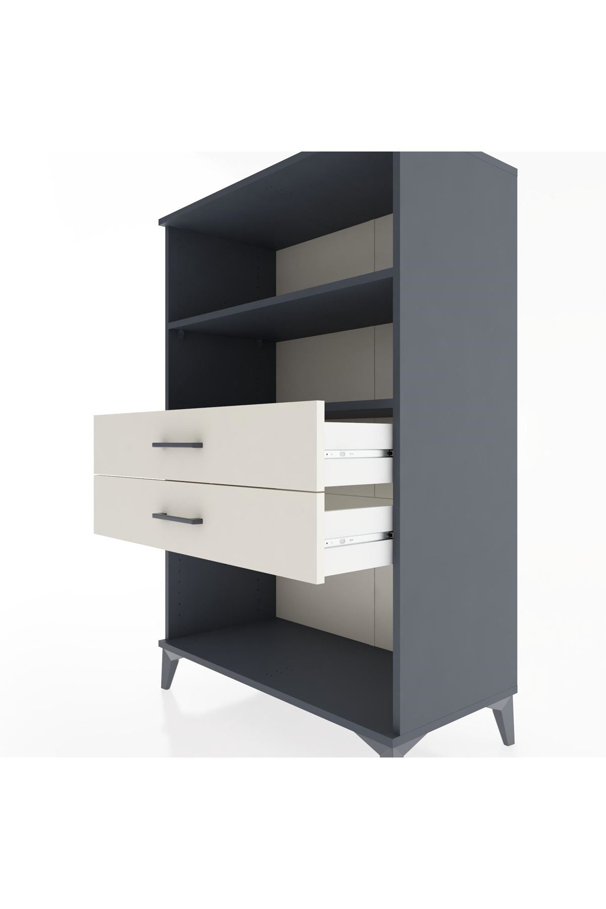 Hyperion Dolap 2 Raflı 2 Çekmeceli 88x44x134 - S51M068V4B