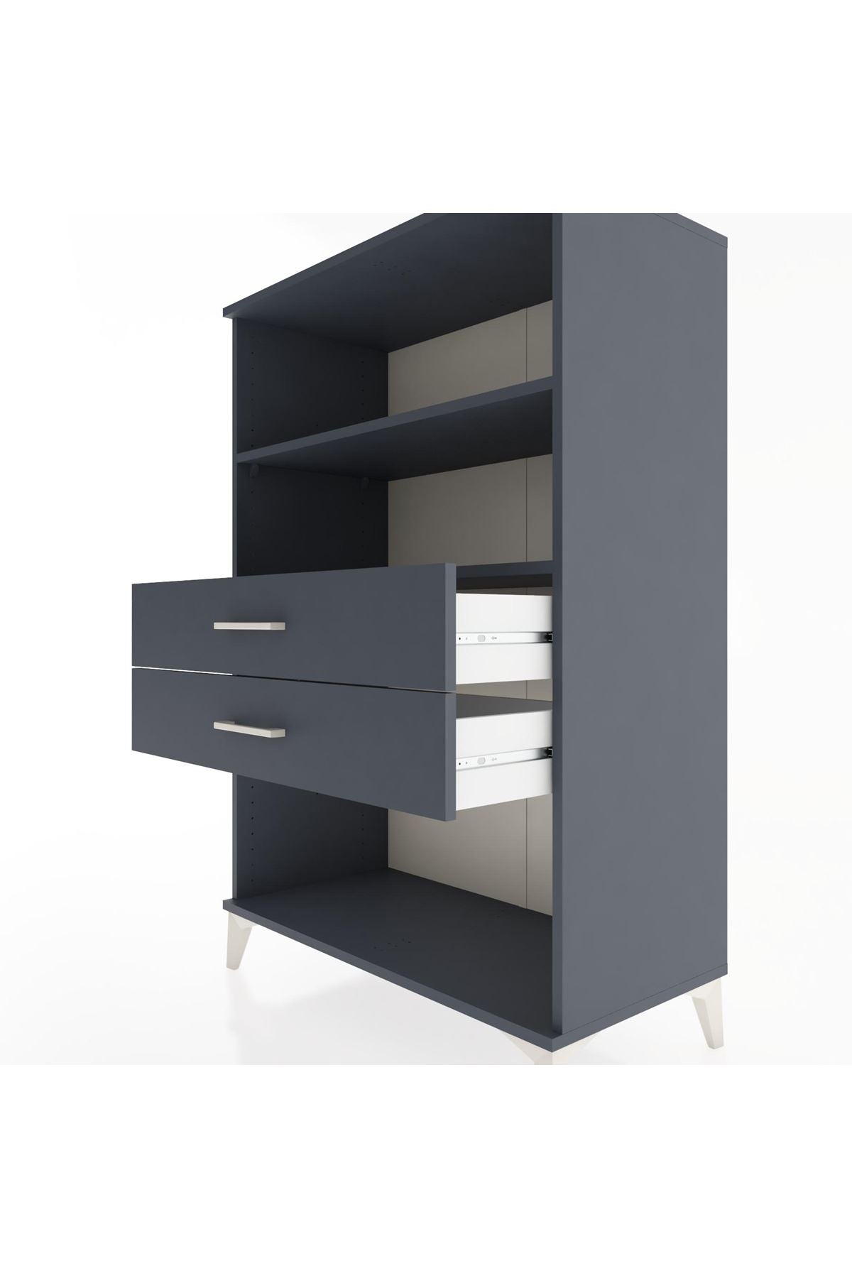 Hyperion Dolap 2 Raflı 2 Çekmeceli 88x44x134 - S51M068V5B