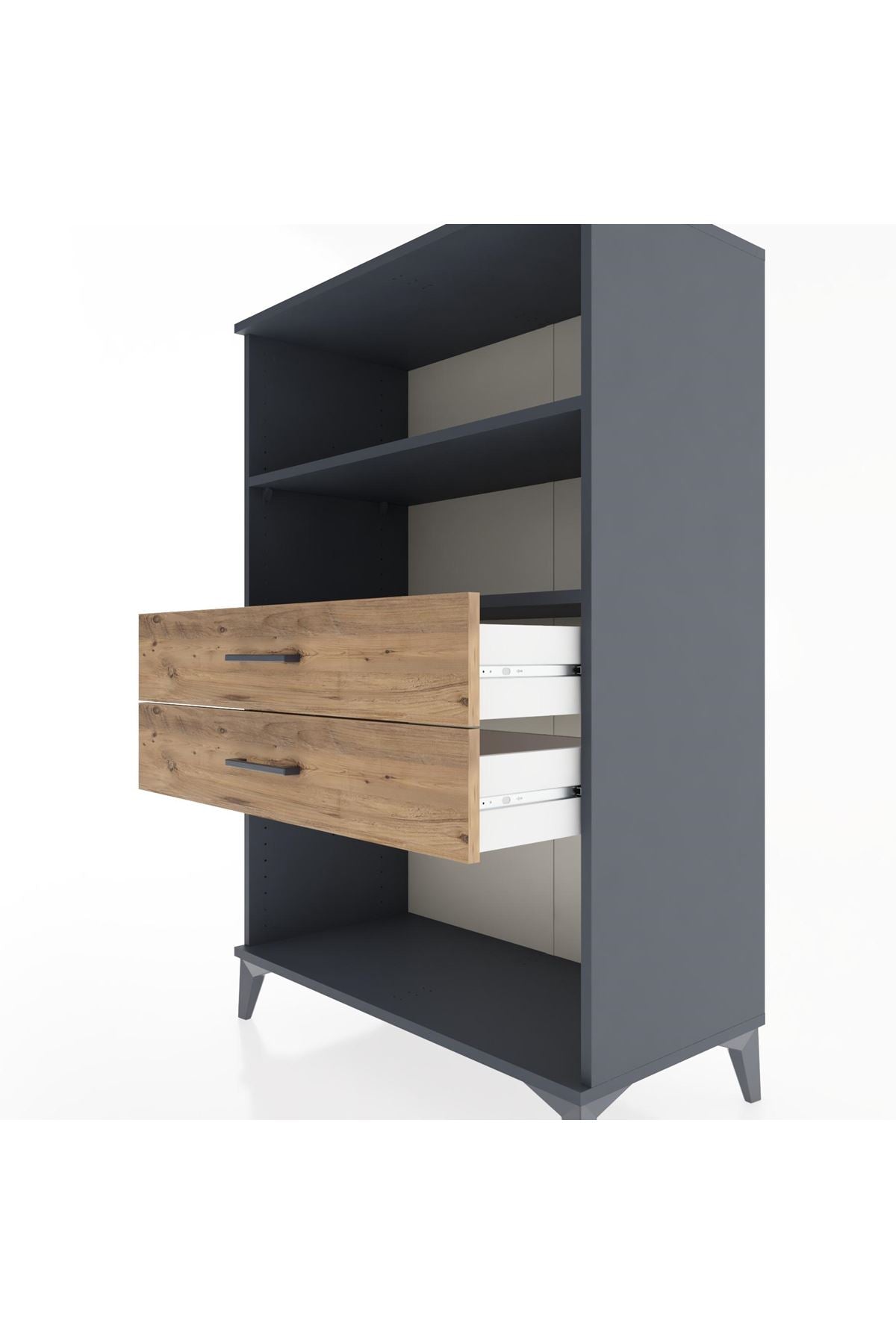 Hyperion Dolap 2 Raflı 2 Çekmeceli 88x44x134 - S51M068V6B