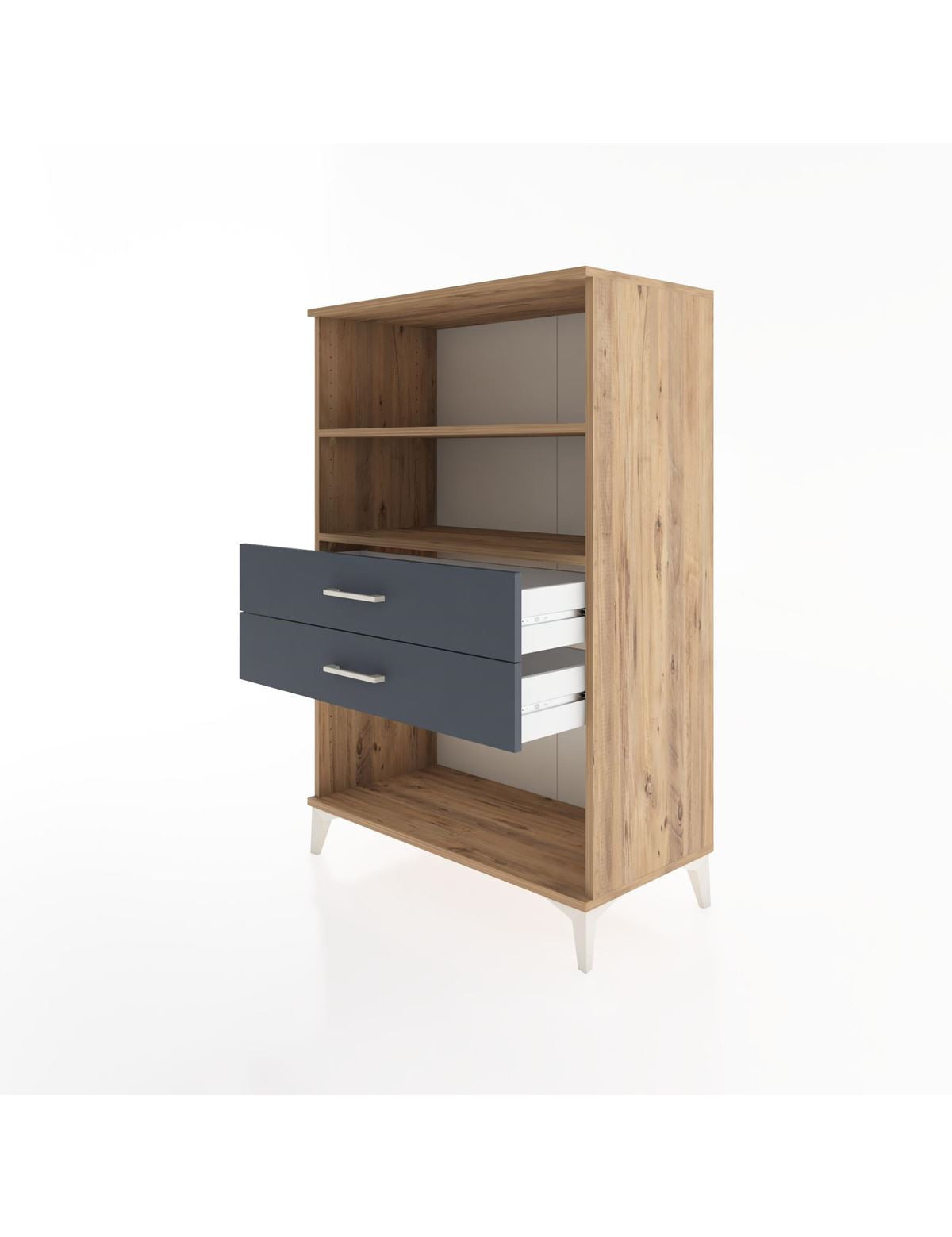Hyperion Dolap 2 Raflı 2 Çekmeceli 88x44x134 - S51M068V8B
