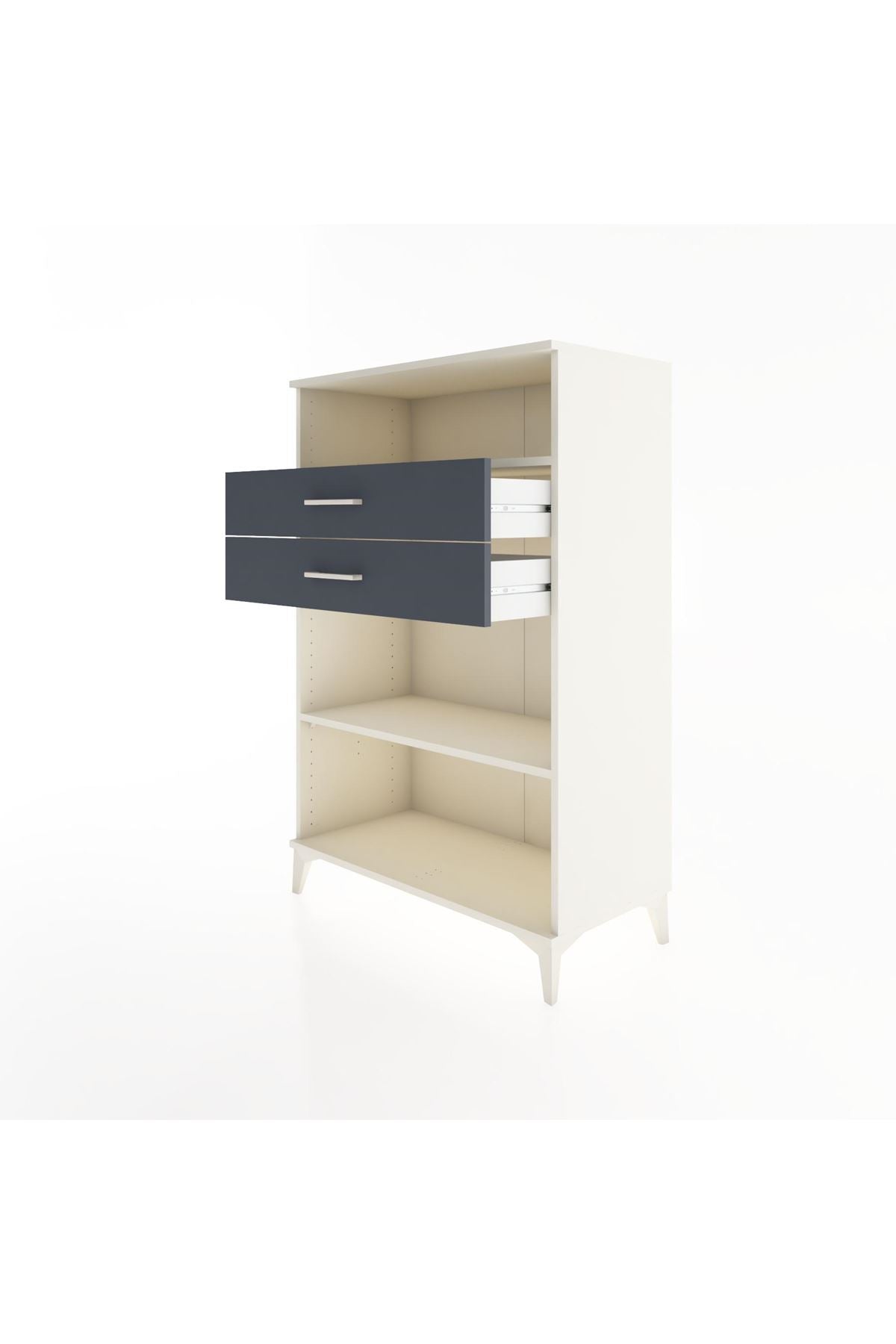 Hyperion Dolap 2 Raflı 2 Çekmeceli 88x44x134 - S51M069V2B