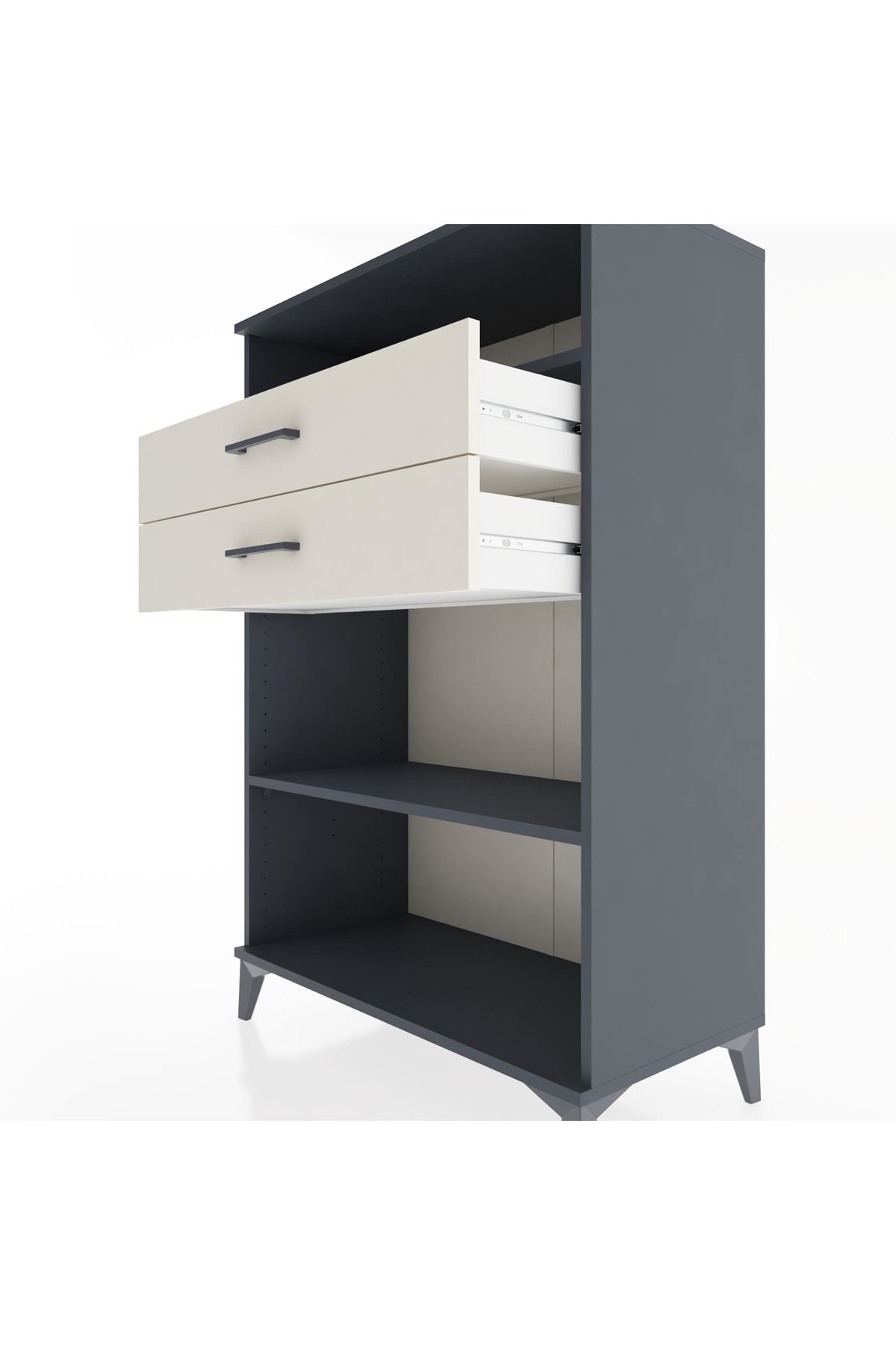 Hyperion Dolap 2 Raflı 2 Çekmeceli 88x44x134 - S51M069V4B