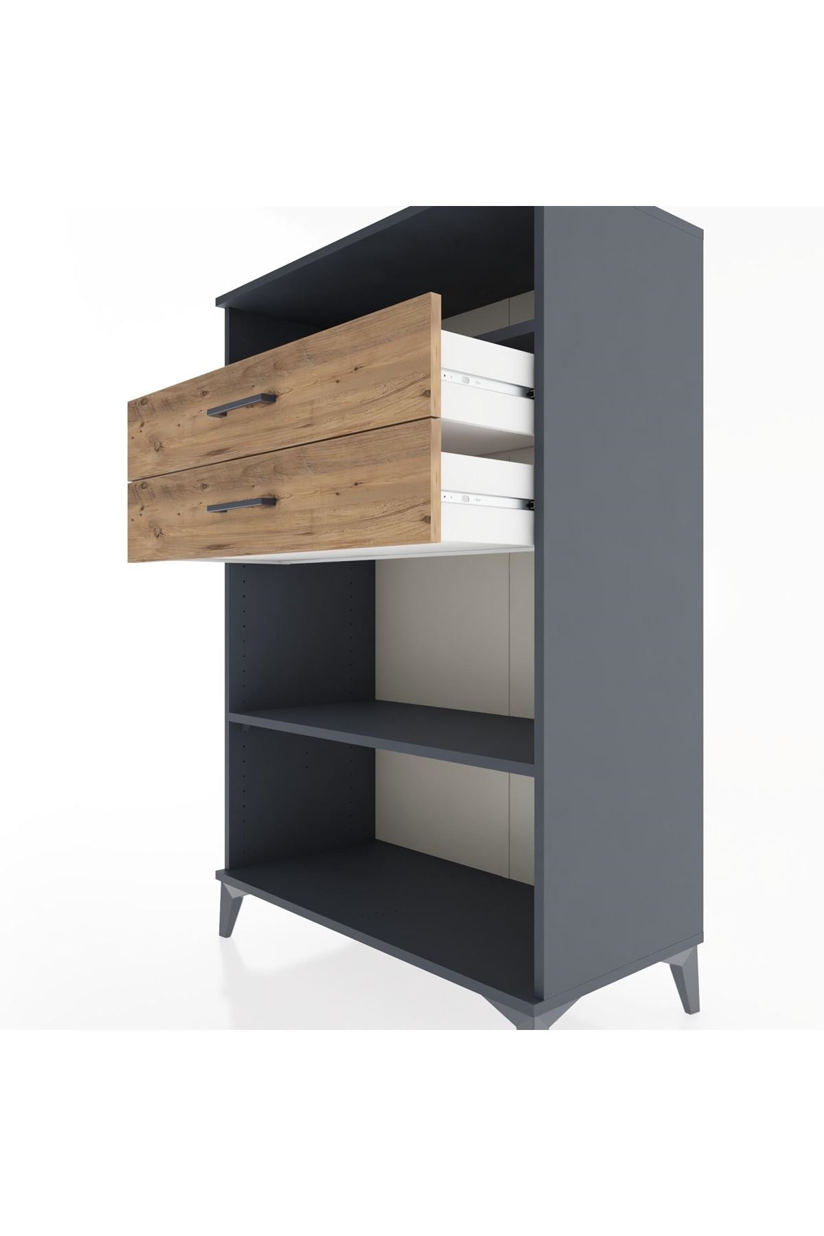 Hyperion Dolap 2 Raflı 2 Çekmeceli 88x44x134 - S51M069V6B